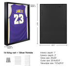 1Dot2 Shadow Box 20X30 Large Jersey Frame Display Case, Shadowbox Frames With Grade A Natural Pine Wood Acrylic For Football Bas