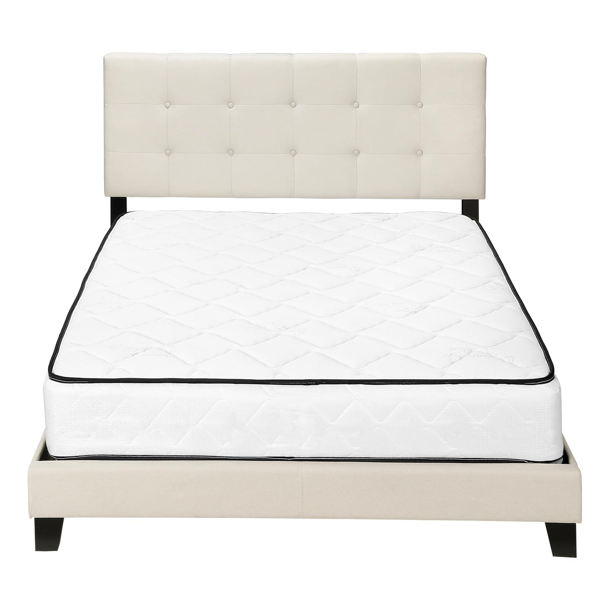 Monarch Specialties Bed Frames, Queen, Beige