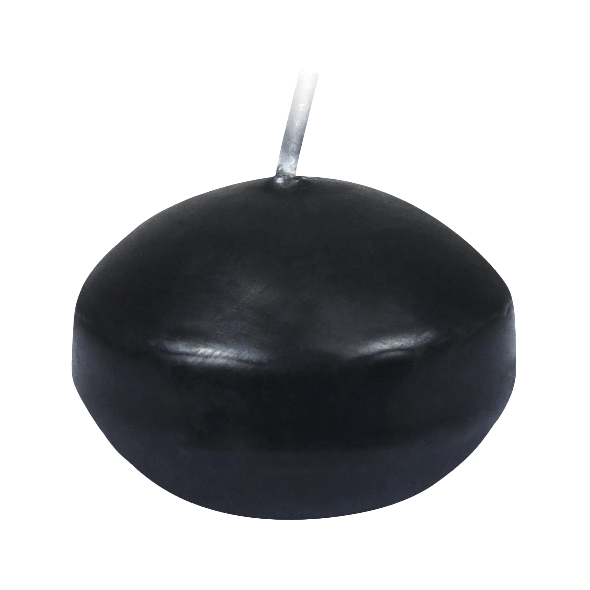Zest Candle 24-Piece Floating Candles, 1.75-Inch, Black