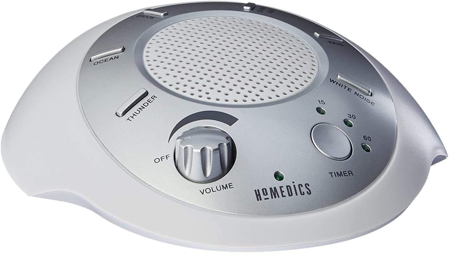 White Noise Sound Machine | Portable Sleep Therapy for Home, Office, Baby & Travel | 6 Relaxing & Soothing Nature Sounds, Batter