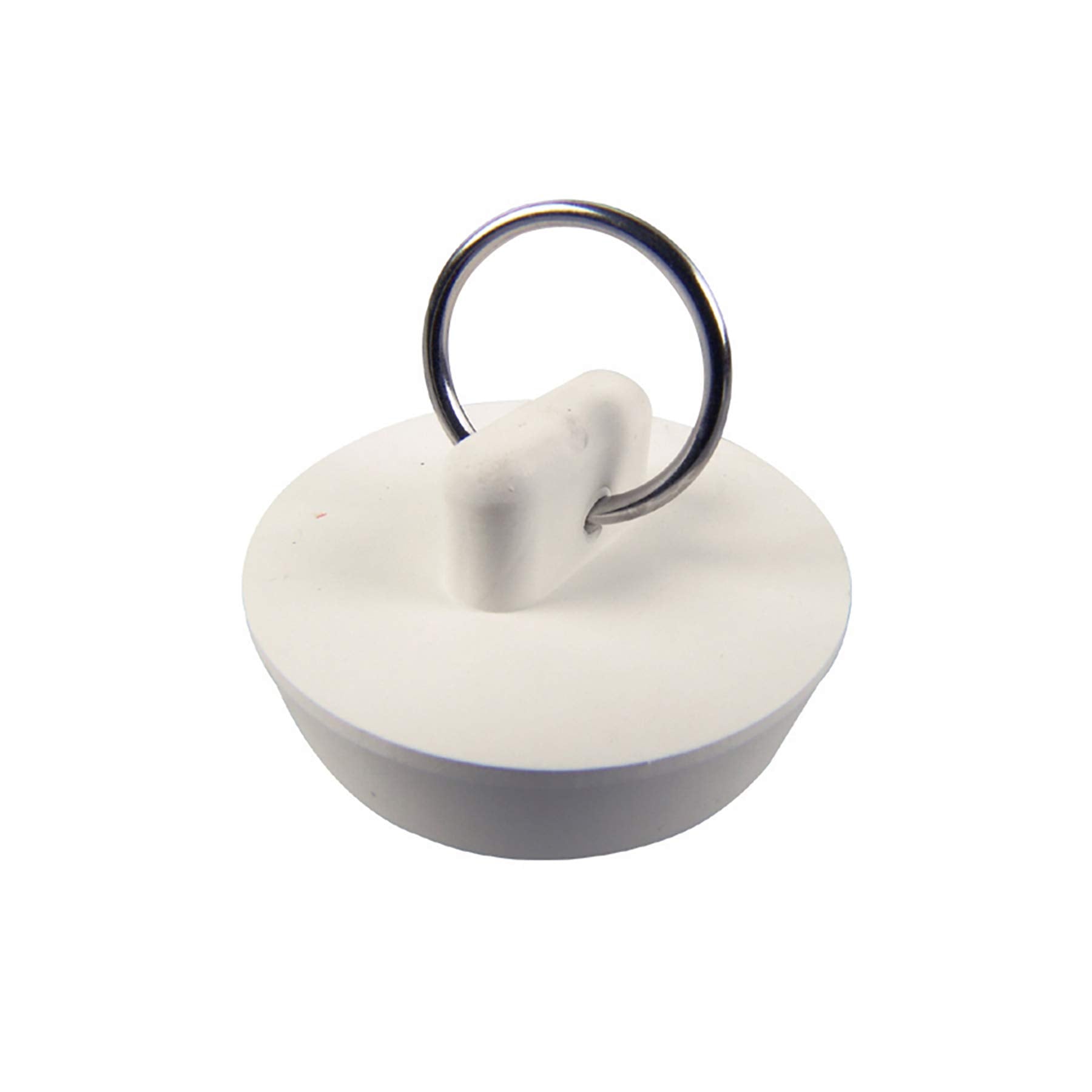 Danco 1-1/4-Inch Rubber Drain Stopper, White, Carded, 80225