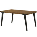 Acme Hillary Wooden Dining Table in Walnut and Black