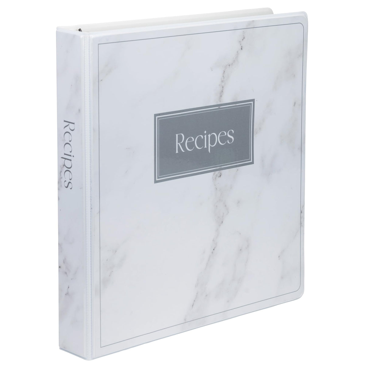 Samsill Recipe Binder Full Page 8.5 X 11 Kit, 1 Inch D-Ring, Marble Design