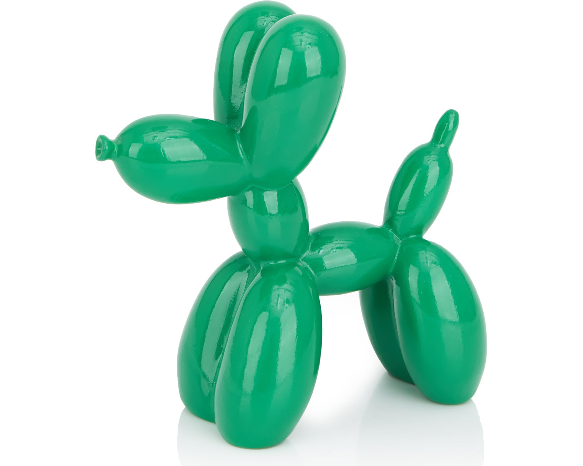 AMOIENSIS Balloon Dog Statue Decor, 4 inch Vibrant Green Balloon Dog Animal Sculpture, Small Nick Nacks for Shelf Decor, Small E
