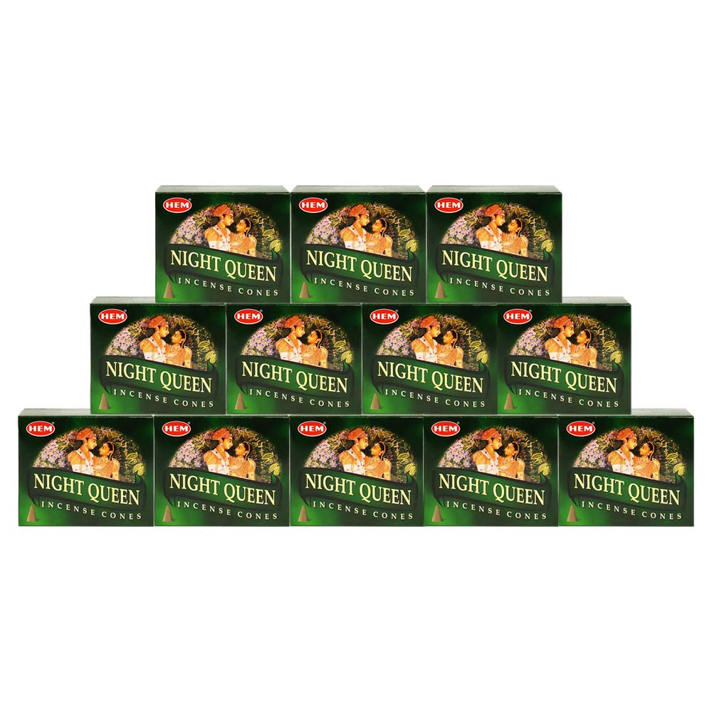 Night Queen Incense Cones And Cone Incense Burner Bundle Insence Insense Hem Incense