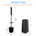 Setsail Toilet Brush, Compact Size Toilet Bowl Brush And Holder Toilet Brushes For Bathroom With 304 Stainless Steel Handle Toil