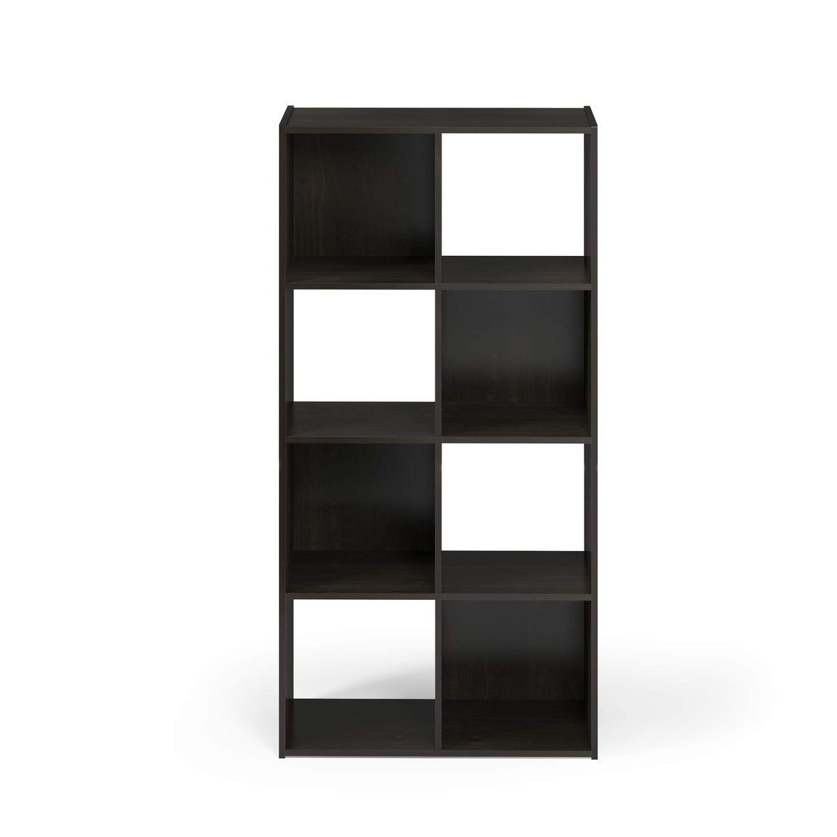 Furinno Pelli Cubic Storage Cabinet, 4x2, Espresso