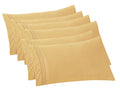 Elegant Comfort 6-Pack Solid Pillowcases 1500 Thread Count Egyptian Quality - Easy Care, Smooth Weave, Wrinkle And Stain Resistant, Easy Slip-On, 6-Piece Set, King Pillowcase, Gold