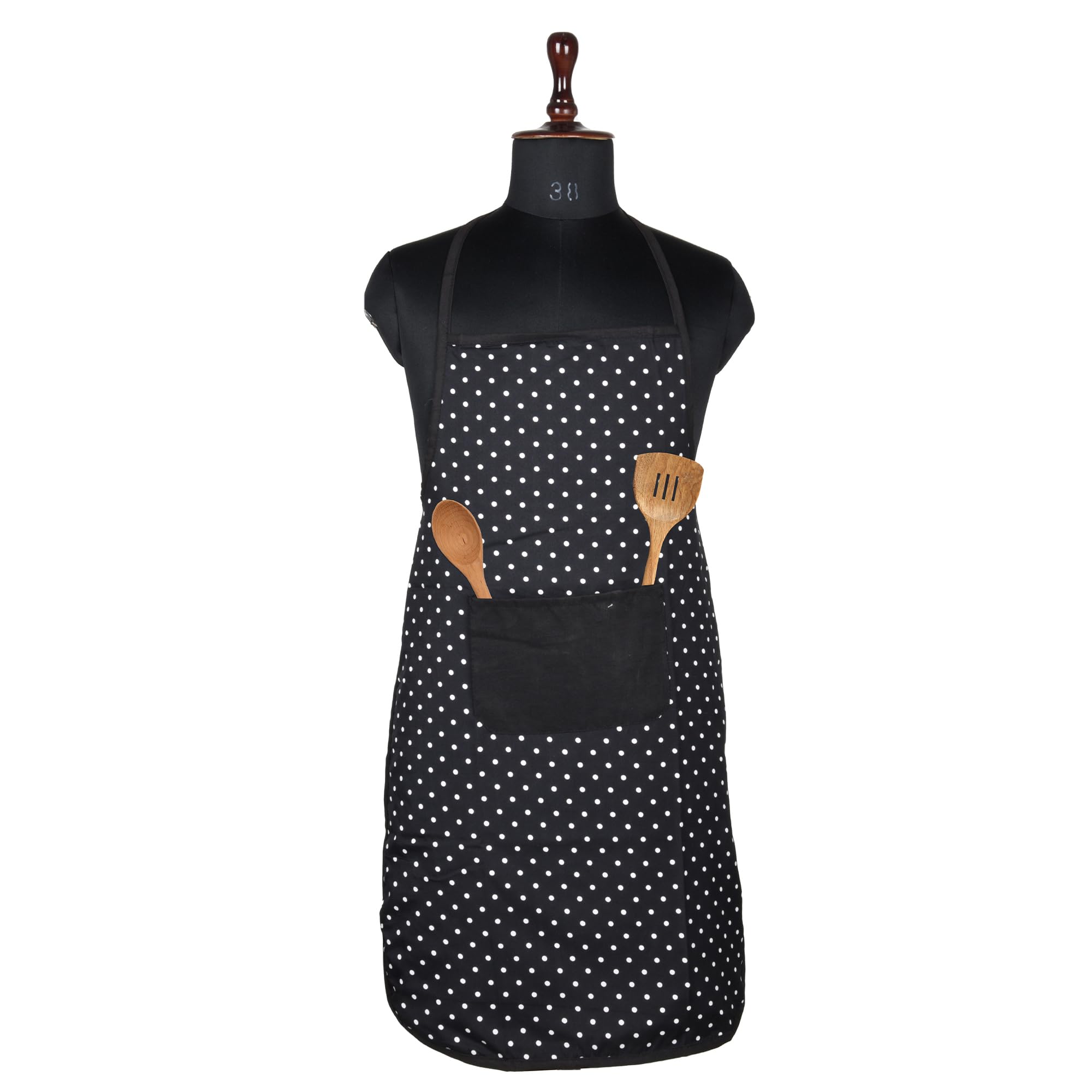 Kuber Industries Kitchen Apron | Apron For Restaurant & Chef | Waterproof Apron | Front Pocket Cooking Cloth | Kitchen Dress For