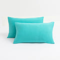 2-Pack Stretch Pillow Cases - Jersey Knit & Envelope Closure Pillowcases With Ultra Soft T-Shirt Like Polyester Blend - Suitable