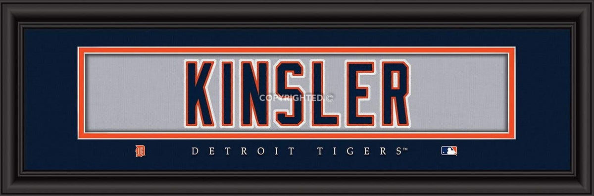 Detroit Tigers Print 8x24 Signature Style Ian Kinsler