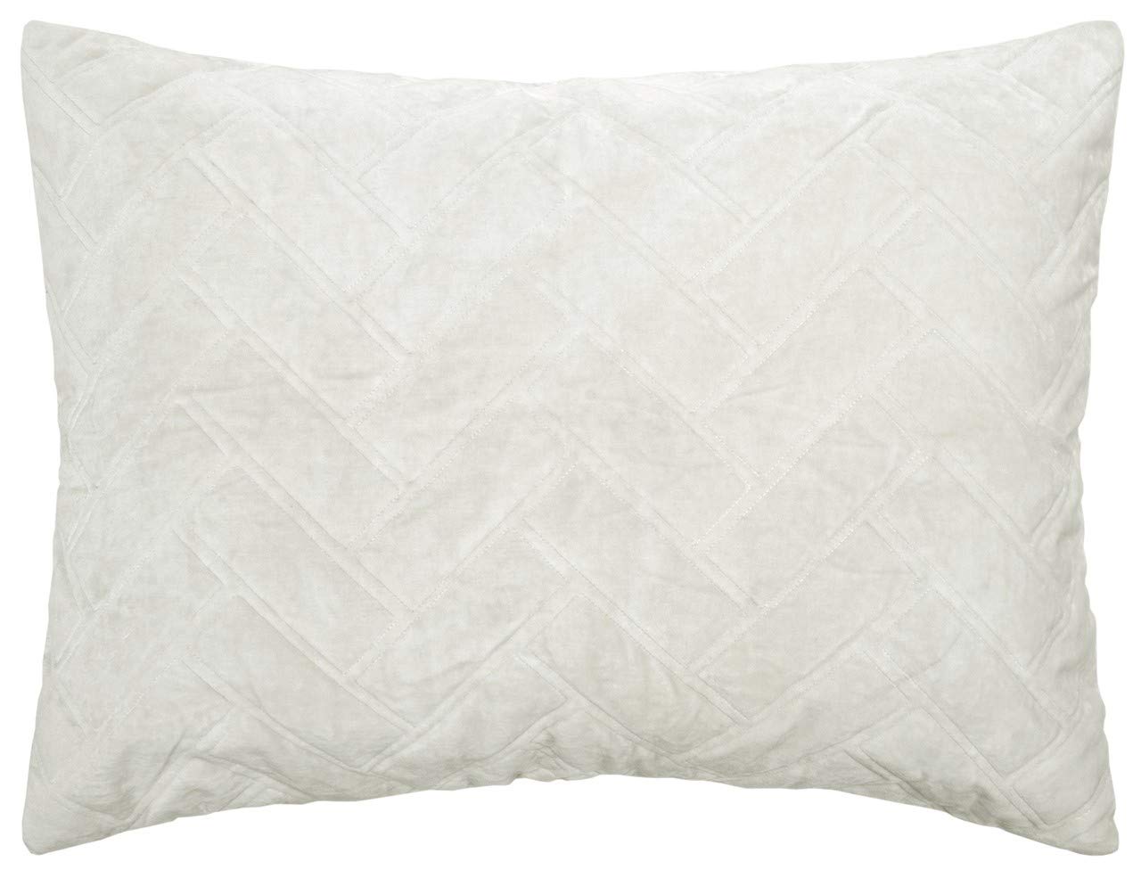 Rizzy Home Dohbq4725Wh009092 Doh Collection By Riviera White Queen Quilt, Indigo, 90" X 92"