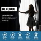 H.Versailtex Blackout Curtains Thermal Insulated Window Treatment Panels Room Darkening Blackout Drapes For Living Room Back Tab/Rod Pocket Bedroom Draperies (2 Panels, Charcoal Gray, 42 X 84 Inch)