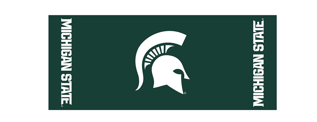 Collegiate Kwik-Covers Rectangle Plastic Table Covers, Bundle Of 2 (Michigan State University, 8')