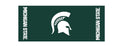 Collegiate Kwik-Covers Rectangle Plastic Table Covers, Bundle Of 2 (Michigan State University, 8')