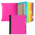 Tashkummy Pivotable Refillable Notebook, 3 Ring Binder Notebooks 1 Inch, Notebook With Dividers And Pockets, Folder Notebook, Fl