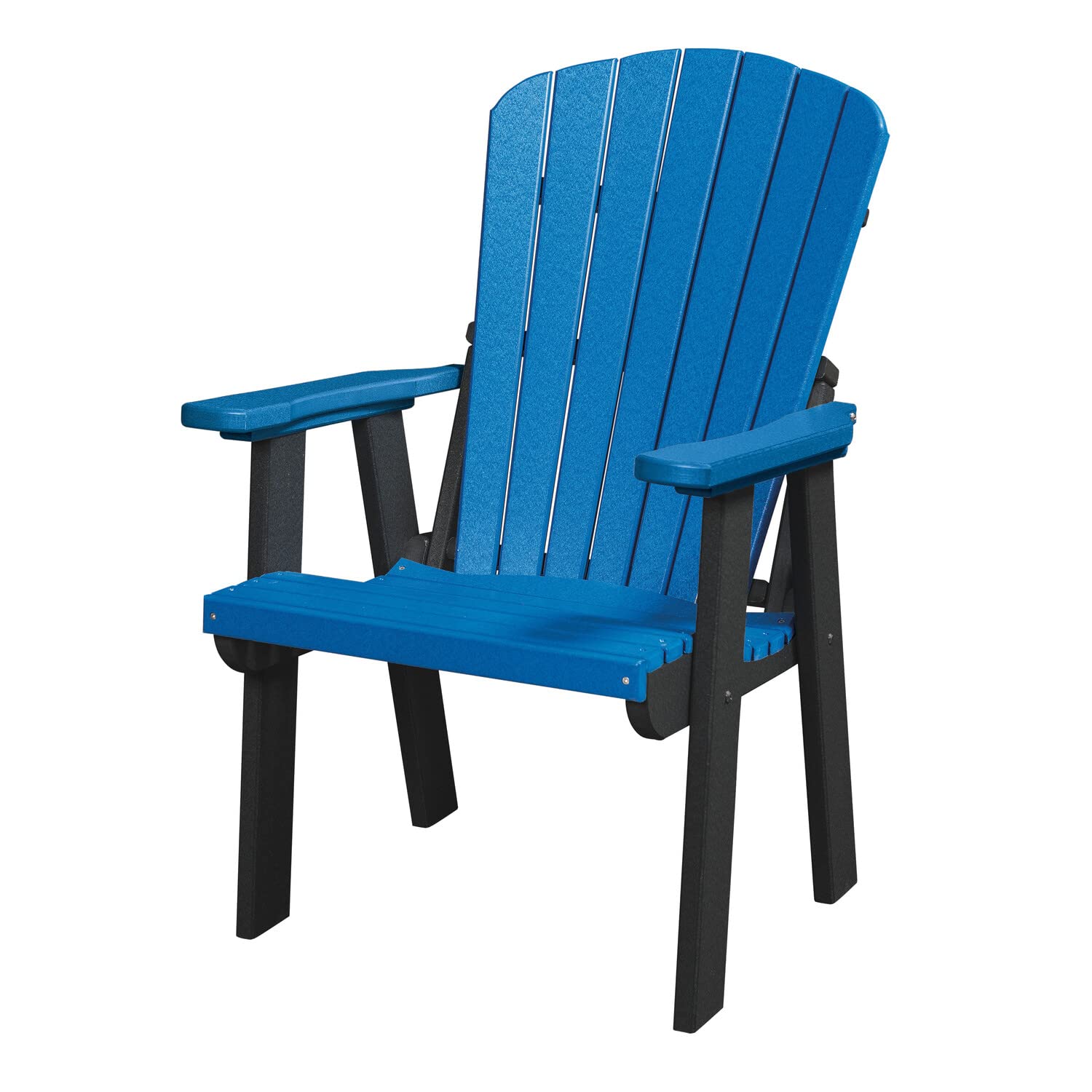 American Furniture Classics 511BBK Fan Back Chair, Blue and Black