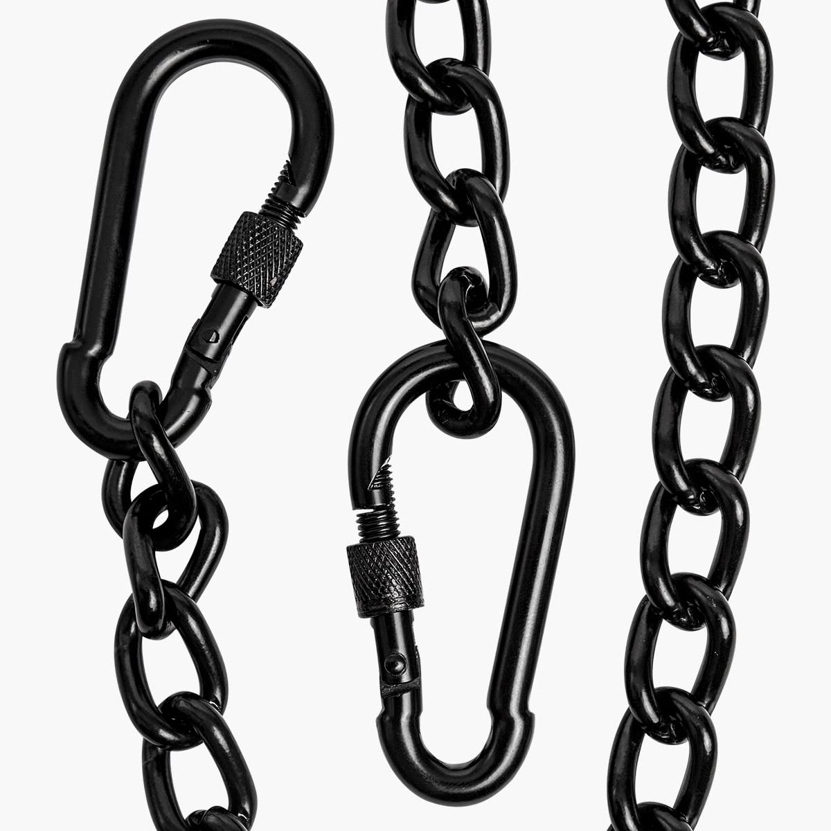 Velomill Hanging Chair Chain, Punching Bag Chain With Two Carabiners 2 Pack