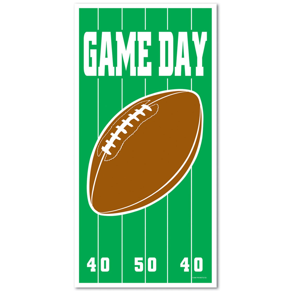Game Day Football Door Cover Party Accessory (1 Count) (1/Pkg)