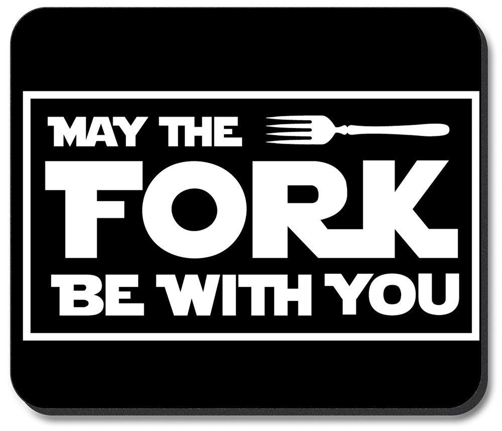 Art Plates Mouse Pad - Fork Be With You