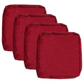 Sqodok Patio Cushion Covers 25X25 Waterproof Outdoor Cushion Covers Replacement 4Pack Patio Cushion Seat Slicovers For Sectional