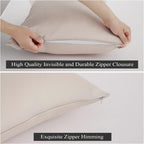 100% Egyptian Cotton Pillow Protectors Set Of 4, 600 Thread Count Standard Bed Pillow Cases With Zipper, Sateen Weave Cooling Pi