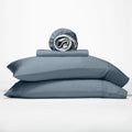 Gokotta Full Bed Sheets 4 Piece Set, 100% Rayon Derived From Bamboo Cooling Sheets-Breathable Soft Sheets, 15'' Fitted Sheet Wit