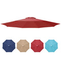 Yssoa 9' Patio Umbrella Replacement Canopy Only For 8 Ribs, Red