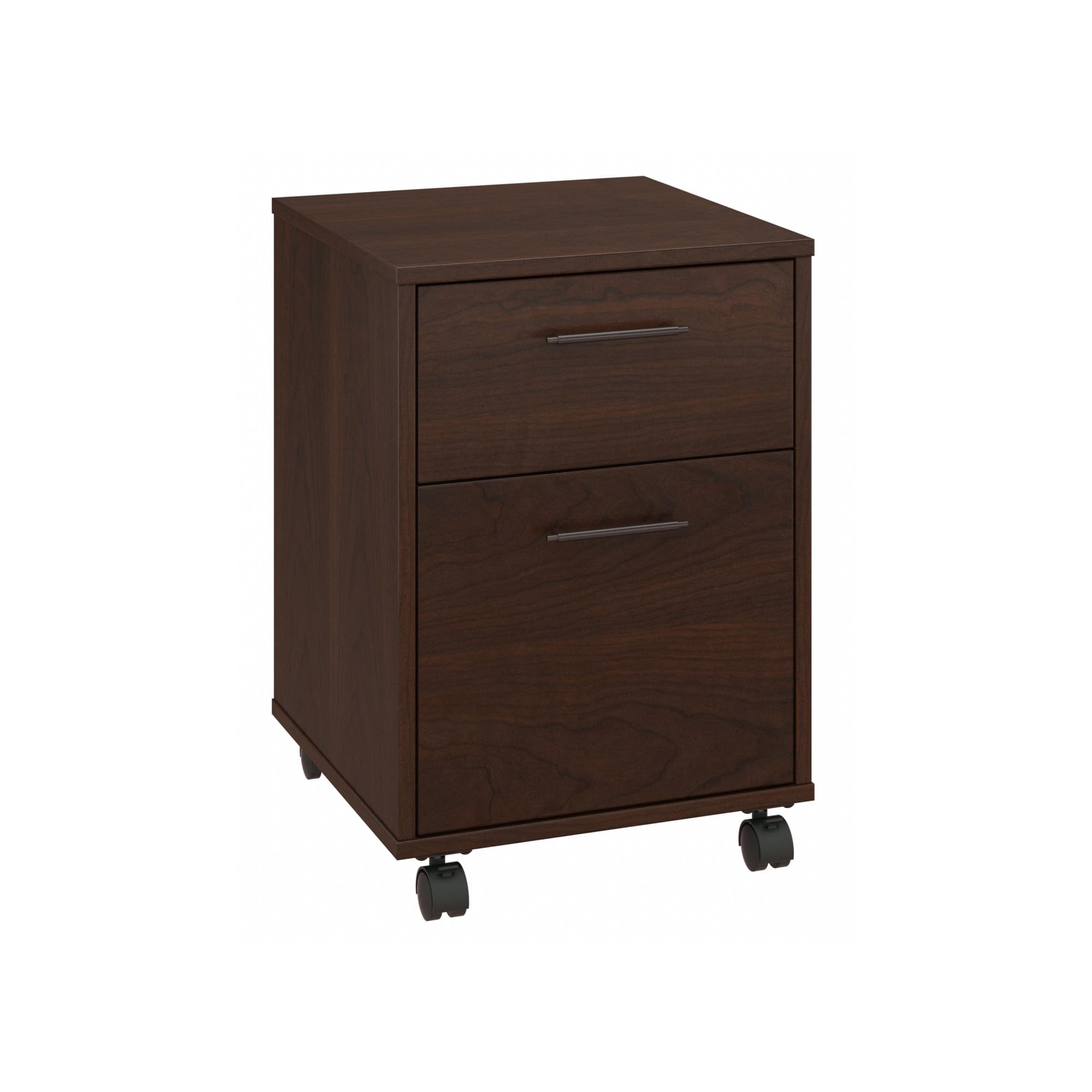 Bush Furniture Key West 2 Drawer Mobile File Cabinet, Bing Cherry (KWF116BC-03)