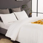 Clothknow White Velvet Comforter Set King White Bedding Comforter Sets King White Bedding Sets Fluffy White Bed Comforter Sets Soft Cozy 3Pcs White Flannel Comforter Sets King