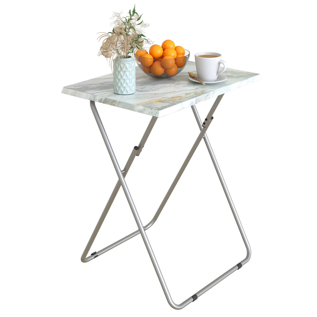 Garden 4 you Portable Folding TV Tray Dinner Snack Trays Table Portable Foldable Table Small Sofa Bedside Tables with Light Weig