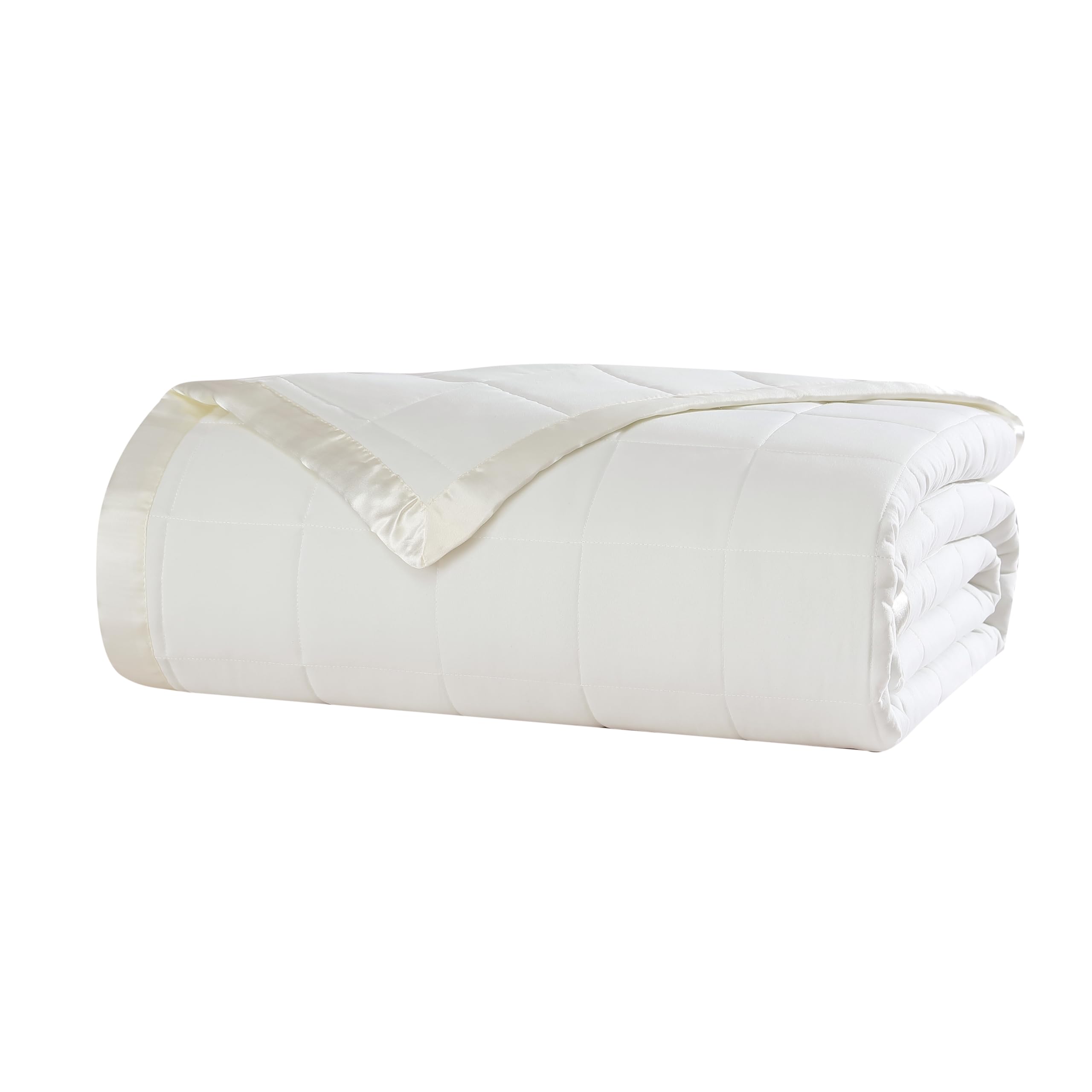 Beatrice Home Fashions Down Alternative Solid Color Blanket, Full/Queen, Ivory