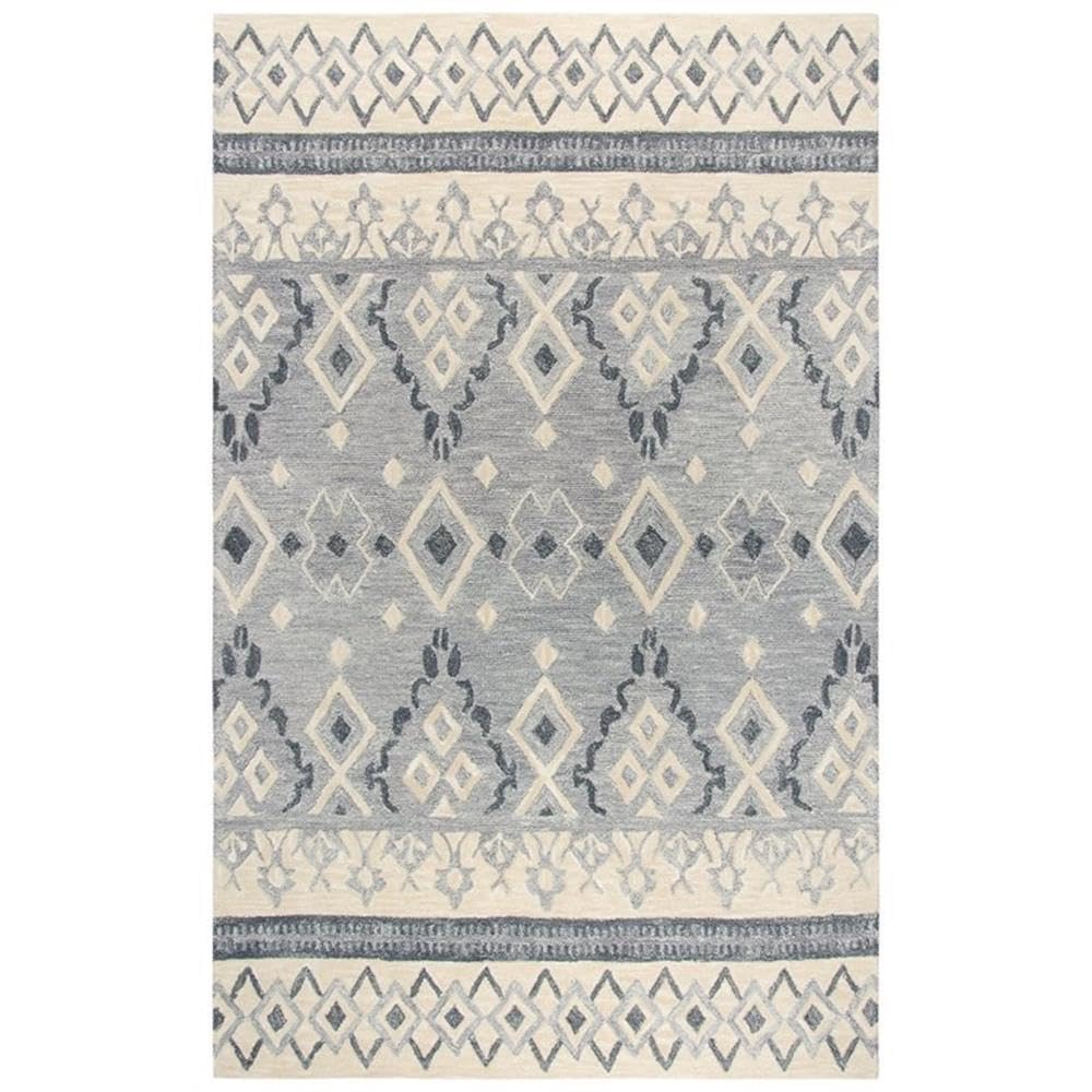 Rizzy Home Alora Decor Lavine 5' X 8' Tribal Motif Natural/Gray/Dk Gray Area Rug