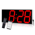 West Ocean LED Oversize Wall Clock with 6 Single Digit, Countdown, Countup, DST Multifunction WiFi Smart Digital Wall Clock (Red