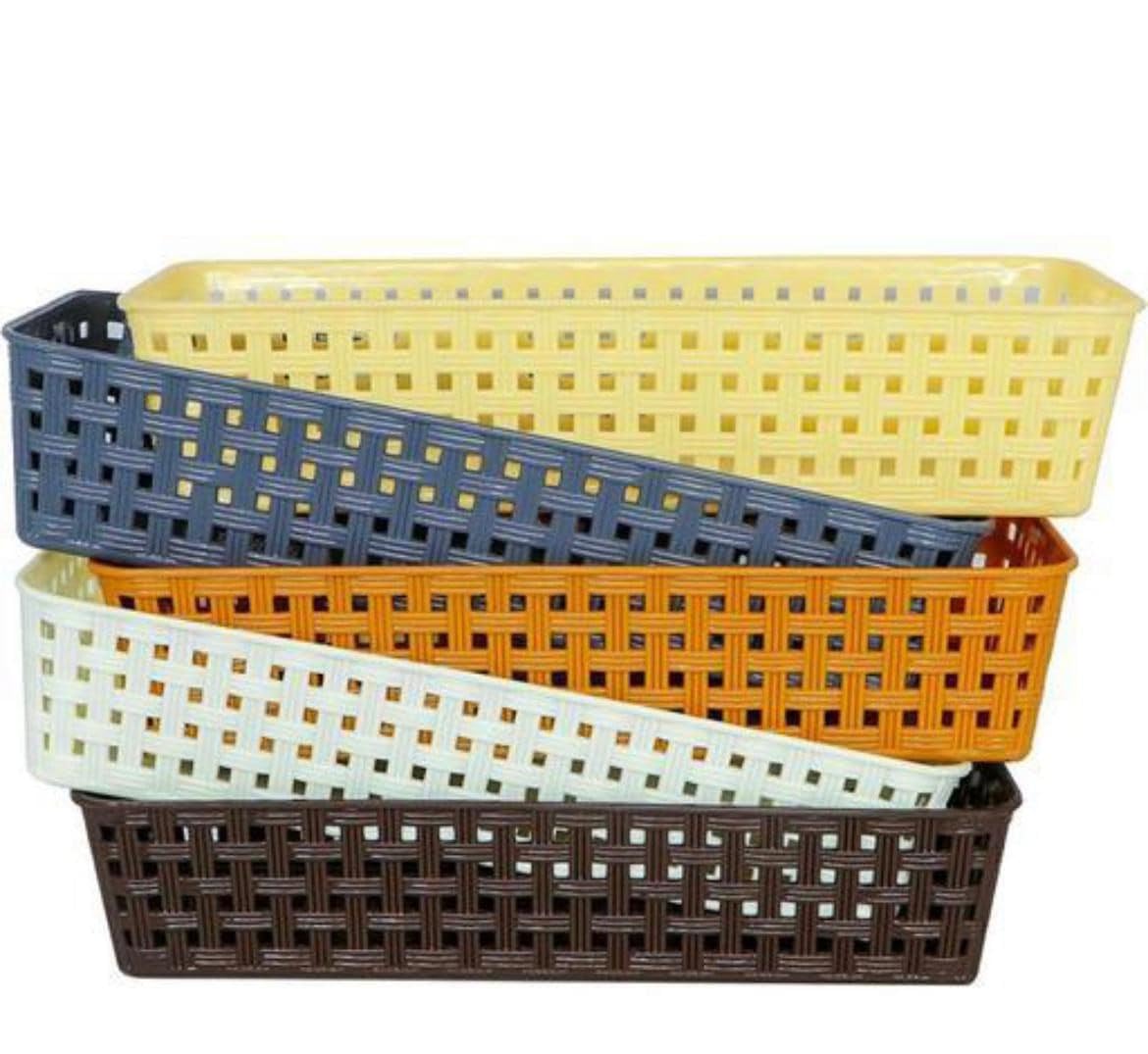 Vedwise Wardrobe Organizer For Storage 6 Pcs  Plastic Multipurpose Desk Organizer Tray, Office Drawer Dividers Bins For Househo