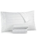 Charter Club Damask Stripe 550 Thread Count Supima Cotton 4 Piece Queen Sheet Set White