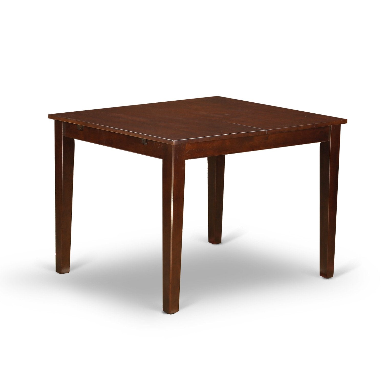 East West Furniture NOML3-MAH-LC 3 Piece Dining Table Set Contains a Rectangle Dining Room Table with Butterfly Leaf and 2 Faux Leather Upholstered Chairs, 32x54 Inch, Mahogany