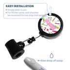 Ez Pen Retractable Pen Reel For Nurses, Teachers, Waitresses, Carpenters, Construction Workers, Contractors & Pros (Automatic)