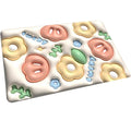 Soft Floral AntiSlip Bath Mat, NonSlip Bathroom Floor Mat with 3D Flower Design