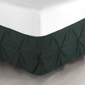 Nestl Forest Green Bed Skirt Twin Size, Pinch Pleat Twin Bed Skirt, 14' Inch Drop Twin Bedskirt, Hotel Quality Forest Green Bed