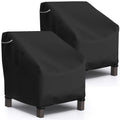 Startwo Patio Chair Covers 2 Pack Outdoor Furniture Covers Waterproof Fit For 36' W X 37' D X 36' H, Lounge Deep Seat Cover, Heavy Duty Chair Covers For Lawn Furnitures, Black