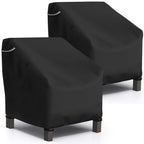 Startwo Patio Chair Covers 2 Pack Outdoor Furniture Covers Waterproof Fit For 36' W X 37' D X 36' H, Lounge Deep Seat Cover, Heavy Duty Chair Covers For Lawn Furnitures, Black