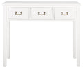 SAFAVIEH Home Collection Cindy Farmhouse White 3-Drawer Console Table