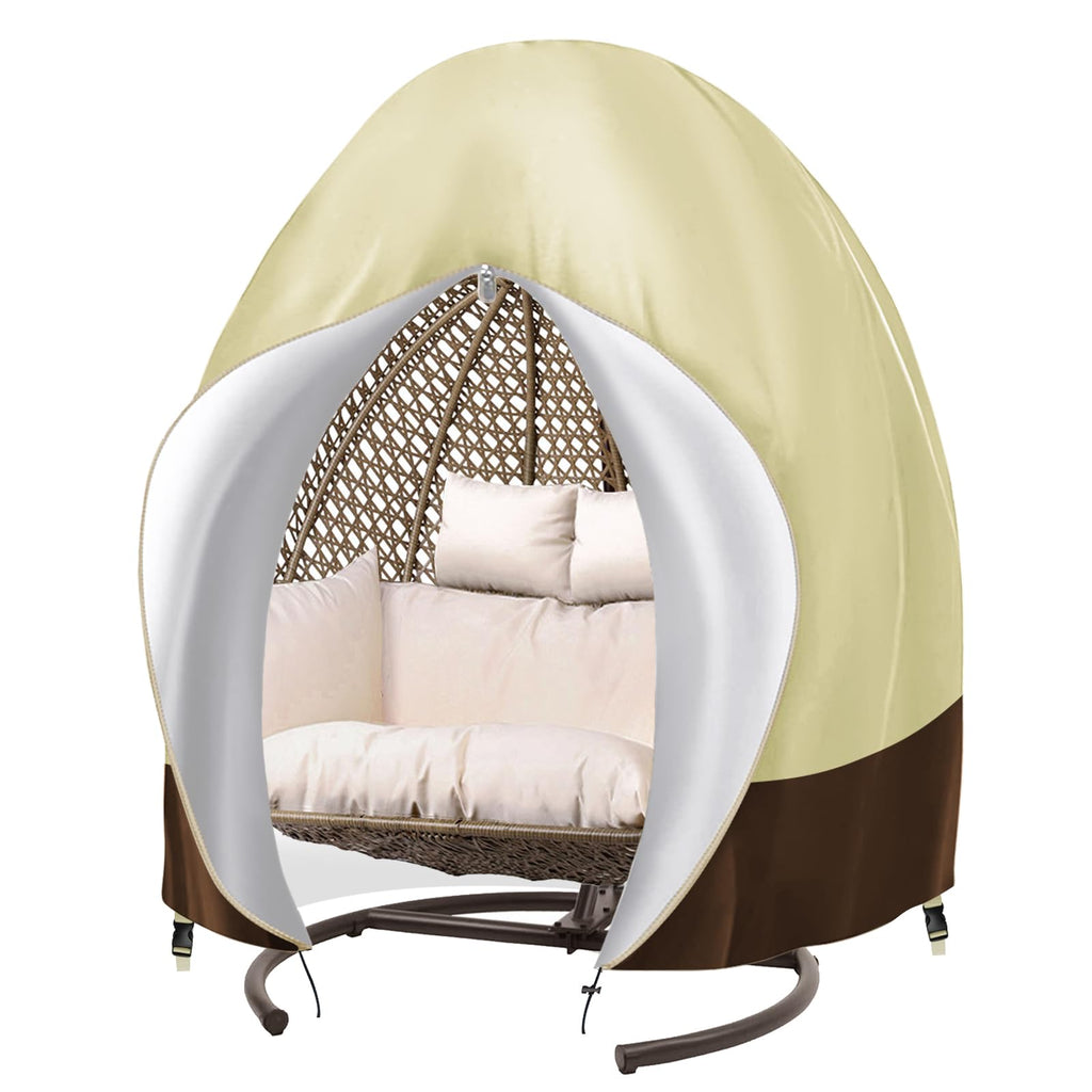 Boyspringg Patio Egg Chair Cover 91X80 Inches, Extra Large Double Egg Chair Cover For Outdoor Furniture, Swing Standing Egg Chair Cover Waterproof