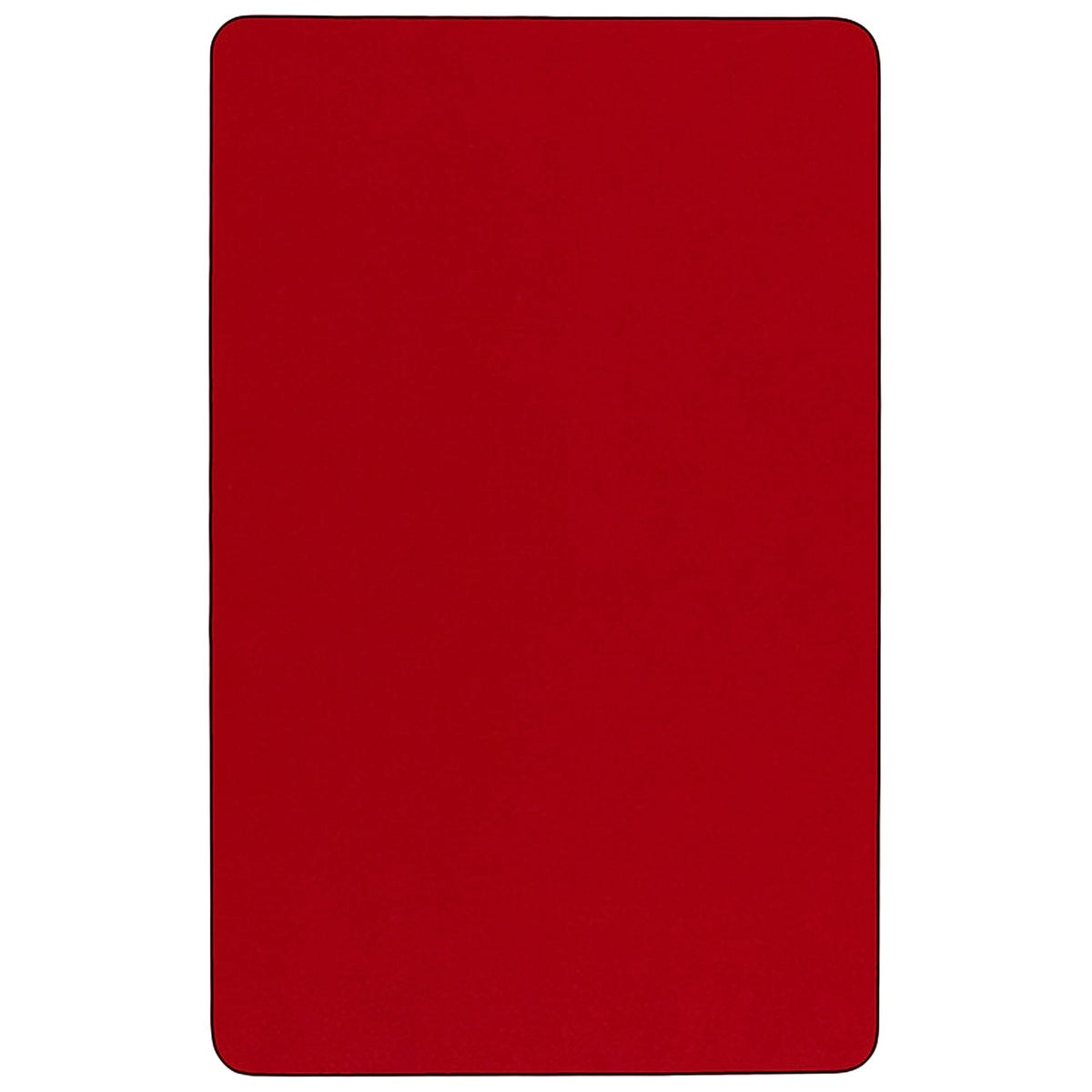 Flash Furniture 36x72 REC Red Activity table, 72" D x 36" W x 25.13" H