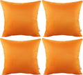 Thmyo 4-Pack 100% Cotton Comfortable Solid Decorative Throw Pillow Case Square Cushion Cover Pillowcase Sublimation Blank Hallow