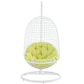 Encounter Swing Outdoor Patio Lounge Chair in White
