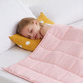 HOSUKKO Weighted Blanket - 2 lbs Pink Heavy Lap Indoor - Breathable Blanket(36 * 48 inches, 2 lbs)