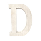 HomeRoots 16' Distressed White Wash Wooden Initial Letter D Sculpture
