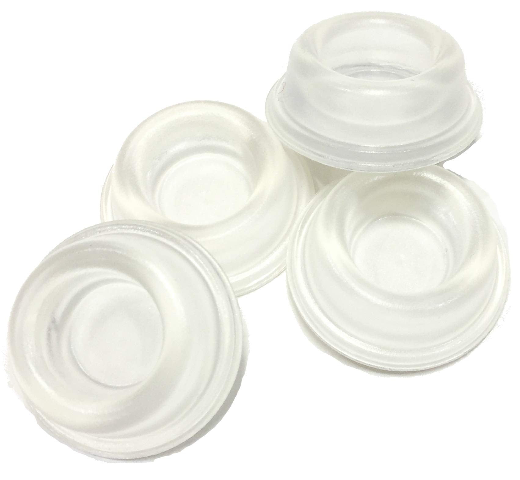 Door Stopper Wall Protector [4 Pack] - Clear Self Adhesive Rubber Door Bumpers. Prevent Damage To Walls From Door Knobs Handles